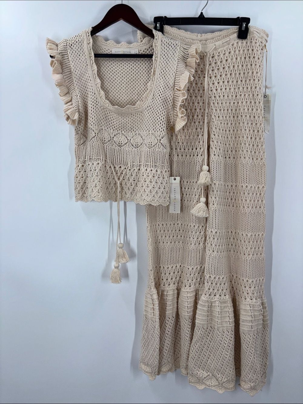 Happy X Nature Matching Set Size Large Crochet New